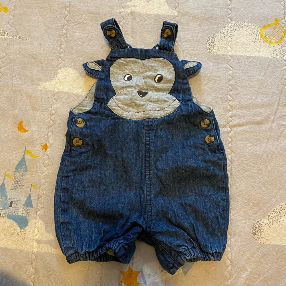 Adorable gorilla denim overall by John Lewis